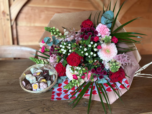 Valentijnsboeket gemengd