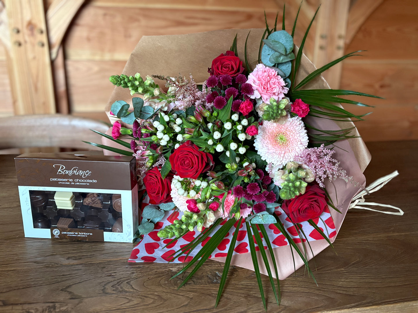 Valentijnsboeket gemengd